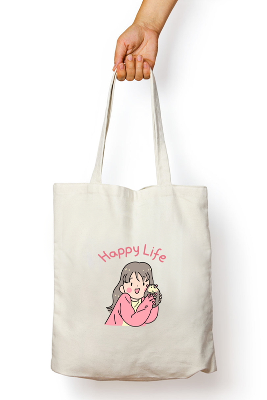 Happy Life Tote Bag