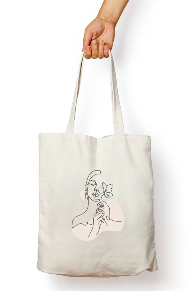 Elegant Line Art Tote Bag