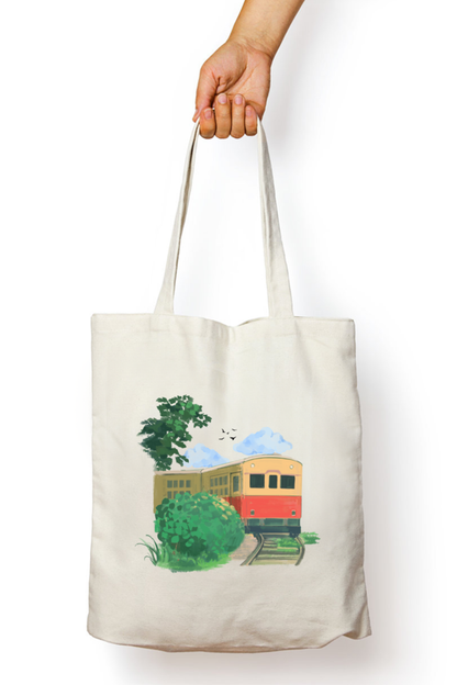 Train Journey Tote Bag