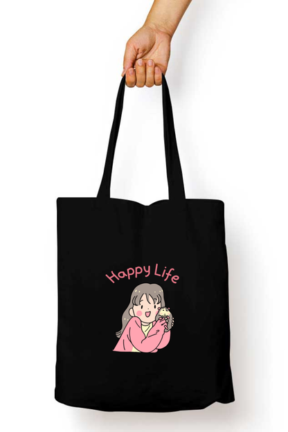 Happy Life Tote Bag